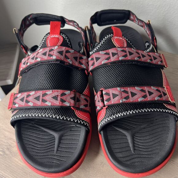 COFACE Men's Size 13 Slide Sandals with Arch Support Removable Ankle Strap NWT - Picture 2 of 9